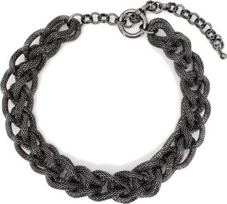 Antonelli Diamanten Kettingeffect Ketting - Dames - Kettingen - Grijs - ONE Size - Accessoires