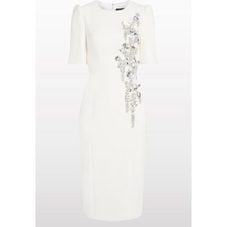 Jenny Packham Roma Midi Dress in Vanilla at Nordstrom, Size 12 Uk
