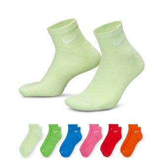 Nike Mens Everyday Plus Cushioned Training Ankle Socks (6 Pairs) in Multicolor | SX6899-969