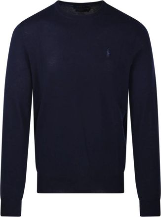 Ralph Lauren Lange Mouw Pullover - Heren - Ronde hals truien - Blauw - S - Truien & Vesten