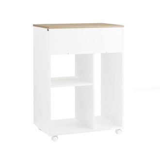 SoBuy Sobuy Ask10-wn Soporte Para Impresora Con Ruedas 63x42x88 Cm Blanco