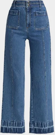 LIKELY Dorothea Wide-Leg Denim Pants