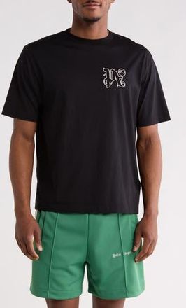 Palm Angels Logo Graphic T-Shirt in Black at Nordstrom Rack, Size X-Small