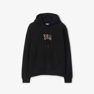 Burberry EKD Check Cotton Hoodie, Size: XXXL