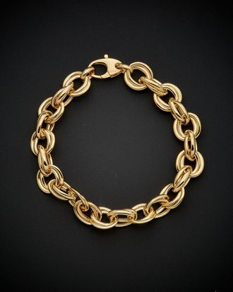 Italian Gold, Inc 14K Italian Gold Oval & Round Link Bracelet