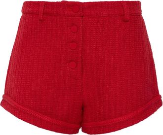 Poss&eacute; Shorts sartoriali con bottoni - Rosso