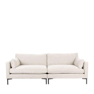 Zuiver Sof&aacute; de 3 plazas en tejido suave blanco