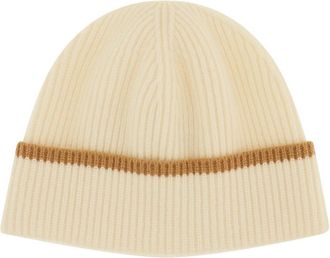 Lardini Cnknitset 1 Cn 67305K Muts en Sjaal - unisex - Hoeden - Beige - 59 CM - Wol - Accessoires
