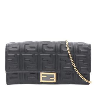 Fendi Pre-owned Fendi FF Embossed Wallet on Chain Ladies 8AUQ62QT6KP0HQX3