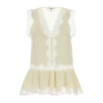 Chlo&eacute; Dames, Tops, Wit, Maat: M