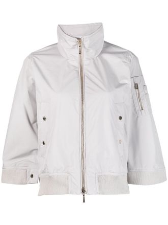 Moorer wide-sleeve bomber jacket - Neutrals