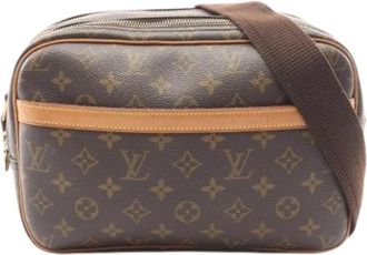 Louis Vuitton Pre-owned Vintage Monogram Shoulder Bag - Dames - Vintage Schoudertas - Bruin - ONE Size - Leer - Vintage