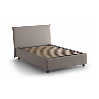 Dmora Dmora - Cama De Plaza Y Media Dacer, Cama Contenedor Con Revestimiento De Tela, 100% Made In Italy, Apertura Frontal, Adecuado Para Colch&oacute;n Cm 120x190