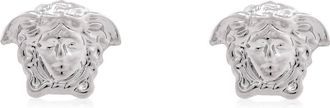 Versace Medusa Earrings in Palladium