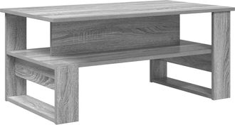 vidaXL Mesa De Caf&eacute; Sonoma Gris 90 X 50 X 40 Cm Madera De Ingenier&iacute;a Vidaxl