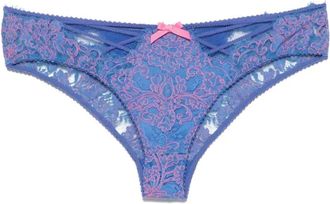 Agent Provocateur Eviee Brief - Dames - Onderbroek - Blauw - L - Katoen - Ondergoed