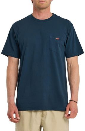 Quiksilver Saltwater Cotton Pocket T-Shirt in Dark Denim at Nordstrom, Size Xx-Large