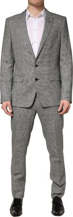 Dolce & Gabbana Gray MARTINI Single Breasted Formal 2PC Mens Suit