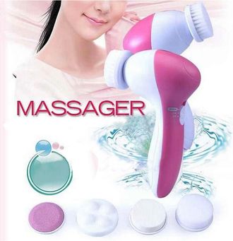 Trade Shop Trade Shop - Facial Face Massager Purificador Facial 6 En 1 Pincel De Masaje Limpieza