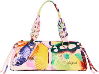 Desigual Denim Shoulder Bag in Pink Multi at Nordstrom