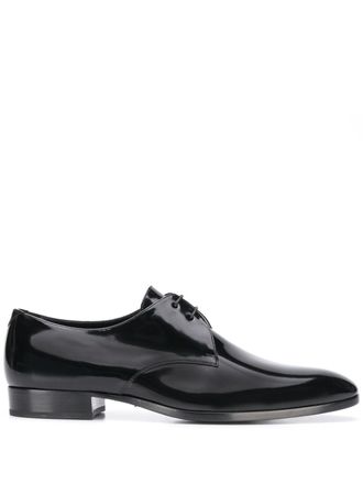 Saint Laurent varnished leather Derby shoes - Black