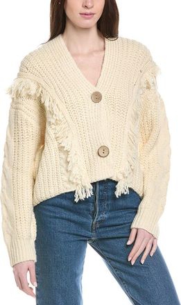 Line & Dot Sade Fringe Wool-Blend Cardigan