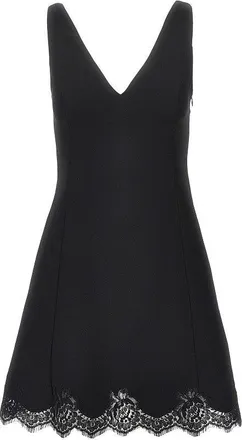 Valentino Crepe Couture mini dress with lace Woman 40