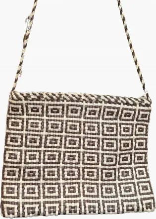 Dragon Diffusion Womens Pochette Parimula Crossbody Bag In Pearl/dark Brown