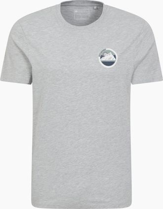 Mountain Warehouse Mens Mountain Warehouse Mens Pitolchry Mountain Cotton T-Shirt - Grey - Size: 38