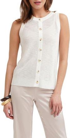 Cyrus Button Front Sleeveless Sweater in Bone at Nordstrom Rack, Size X-Small