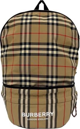 Burberry Pre-owned Burberry House Check Nylon Convertible Backpack Unisex 0PS17W2RSQJQ9EBK