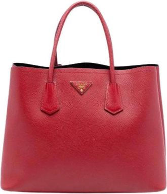 Prada Pre-owned Satchel - Dames - Vintage Shopper - Rood - ONE Size - Leer - Vintage