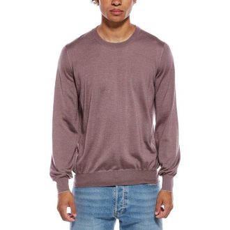 Brunello Cucinelli Mauve Cashmere Silk Sweater, Brand Size 58 (US Size 48)
