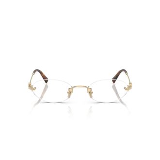 Miu Miu 0mu 53wv Rimless Oval Lenses Eyeglasses