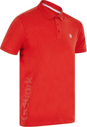 Le Shark Mens Hickory Stretch Cotton Pique Polo Shirt Poppy Red