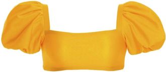 Agua Bendita Gele Trendy Bikini Top - Dames - Bikinis - Geel - S - Polyester - Badmode
