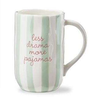 Tag Less Drama More Pajamas Earthenware Mug Multi 21 oz 3.51x3.48x5.5 in in Multicolored at Nordstrom
