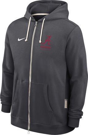 Nike Alabama Sideline Standard Issue Nike Mens Dri-FIT College Full-Zip Hoodie in Grey | 03AV06FABN-1FA