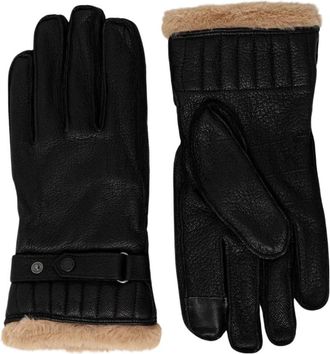 Barbour Leren Werkhandschoenen - Heren - Handschoenen - Blauw - S - Leer - Accessoires