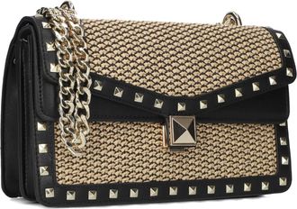 Steve Madden Tassen, Dames, Zwart, ONE Size, Leer, Zwarte Schoudertas Bcavet