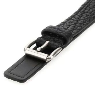 Prada Mens Black Calfskin Regular Belt