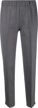 D.exterior Drawstring Wollen Broek - Dames - Vrijetijds broeken - Grijs - XS - Wol - Broeken