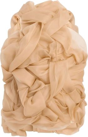 Khaite Top con ruches Welles - Toni neutri