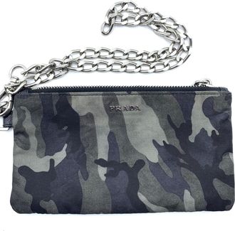 Prada Camouflage Nylon Coin Purse/Coin Case (Pre-Owned)