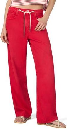 Joe's The Ryan Drawstring Low Slung Baggy Jeans in Cherry Red at Nordstrom Rack, Size 33