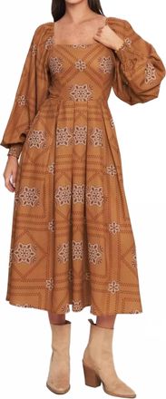 Flying Tomato Sonora Midi Dress In Brown