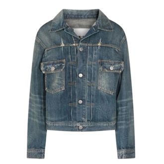 Maison Margiela Dames, Jassen, Blauw, Maat: S Denim