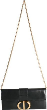 Dior Black Leather Montaigne 30 Clutch (Authentic Pre-Loved)