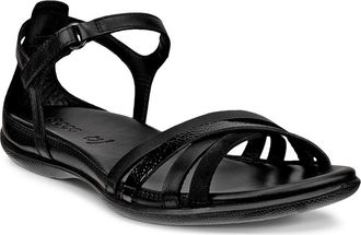 Ecco Flash Ankle Strap Sandal in Black/Black/Black at Nordstrom, Size 12-12.5Us