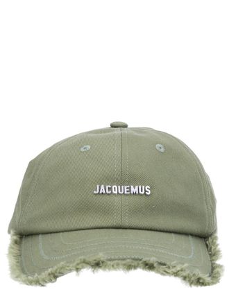 Jacquemus ACU00452AW0_0092560 Cotton Baseball Cap - Green